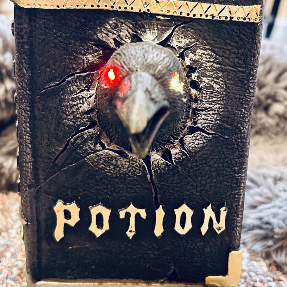 Black and Gold Potion Book Decor
